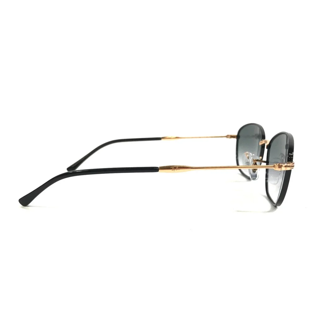 Ray-Ban Sunglasses RB3749 9272/3F Arista Gold Oval Frame w/ Gradient Blue Lenses